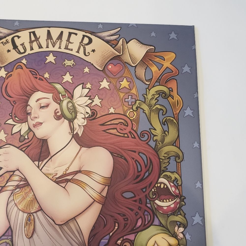 Displate Gamer Girl Nouveau Art Metal Print - Picture 8 of 12